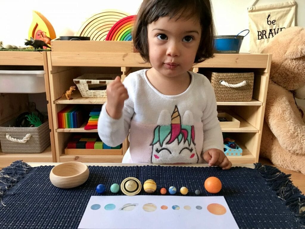 actividad de emparejamiento sobre el sistema solar 17