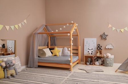 dormitorio Montessori para niños